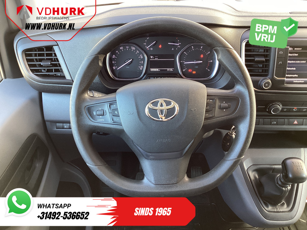 Toyota ProAce Worker Bestelbus 2.0 125 pk L3 Adapt.Cruise/ 2x Schuifdeur/ Head-Up/ Standkachel/ Stoelverw./ PDC/ LMV/ Trekhaak/ Airco 9