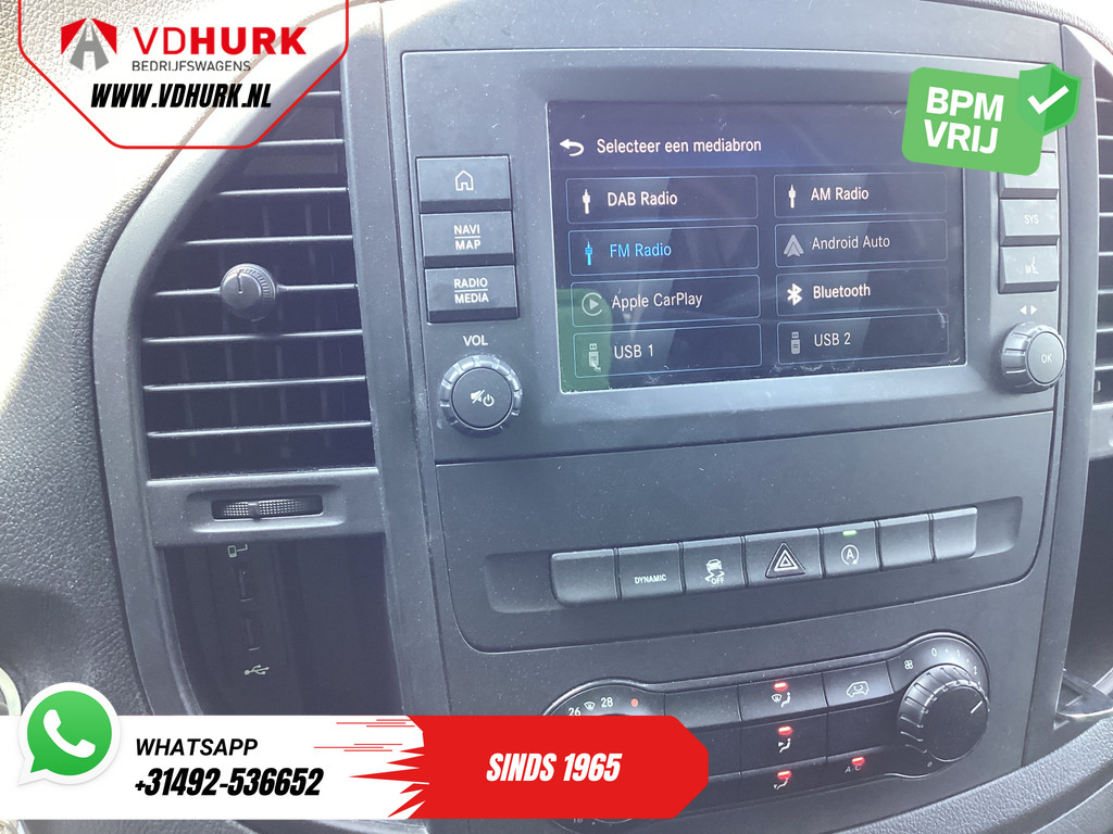 Mercedes-Benz Vito Bestelbus 116 CDI Aut. L3 XL 270Gr.deuren/ Stoelverw./ Carplay/ Navi/ Camera/ PDC/ Cruise/ Airco 12