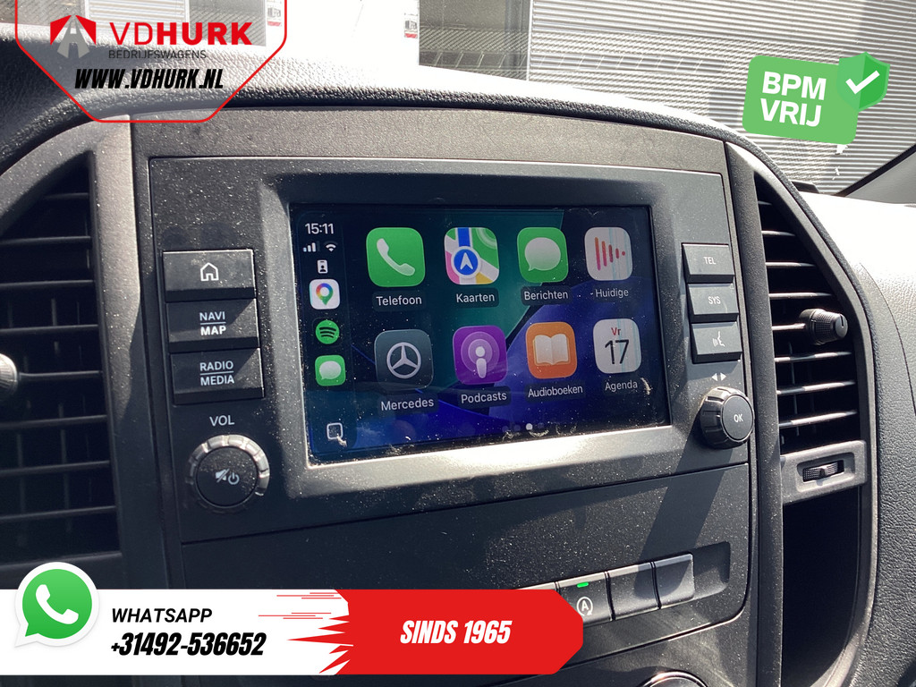 Mercedes-Benz Vito Bestelbus 116 CDI Aut. L3 XL 270Gr.deuren/ Stoelverw./ Carplay/ Navi/ Camera/ PDC/ Cruise/ Airco 15