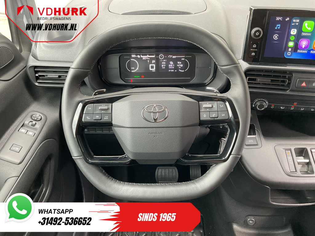 Toyota PROACE CITY Electric Bestelbus 50 kWh 340km WLTP L2 LED/ 3Pers./ Snellader/ Standkachel/ Stoelverw./ Stuurverw./ Carplay/ Camera/ PDC/ Cruise/ Airco 13