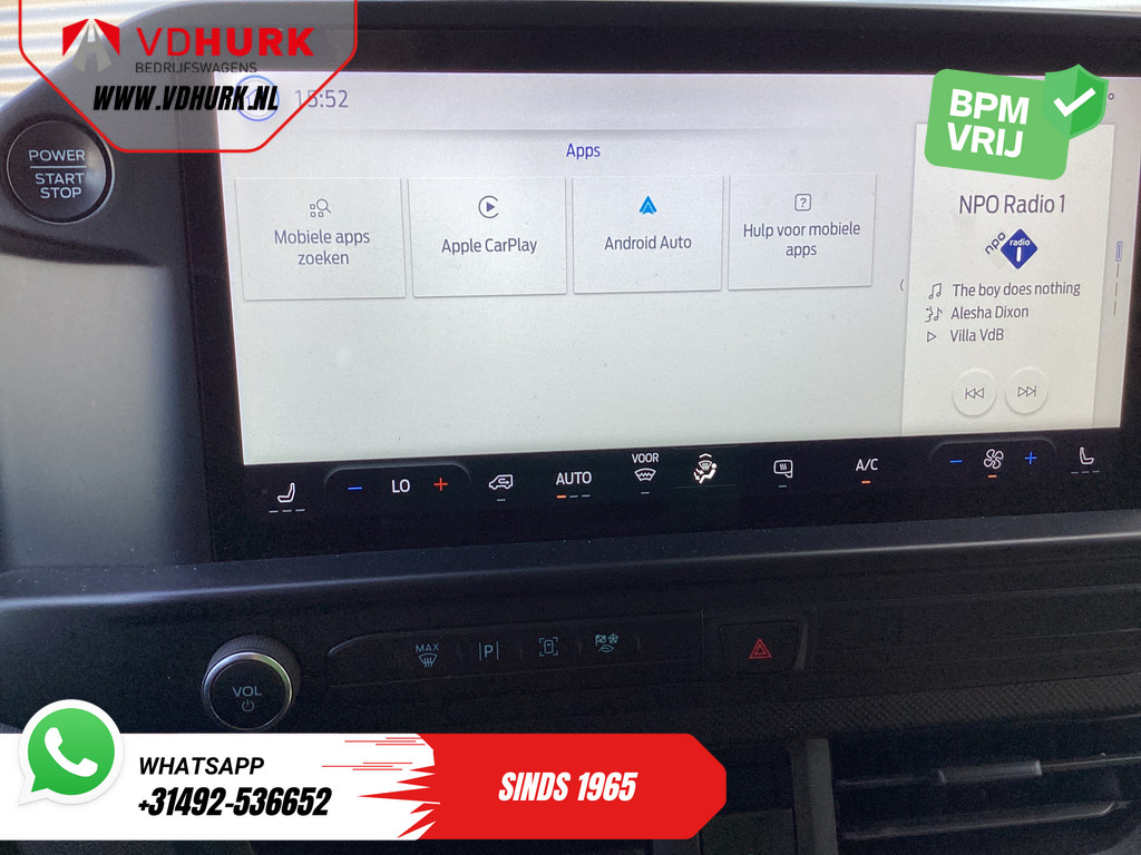 Ford Transit Custom Bestelbus 2.0 TDCI 136 pk Trend LED/ Adapt.Cruise/ Stoelverw./ Carplay/ Navi/ Camera/ Climate/ PDC/ DAB 12
