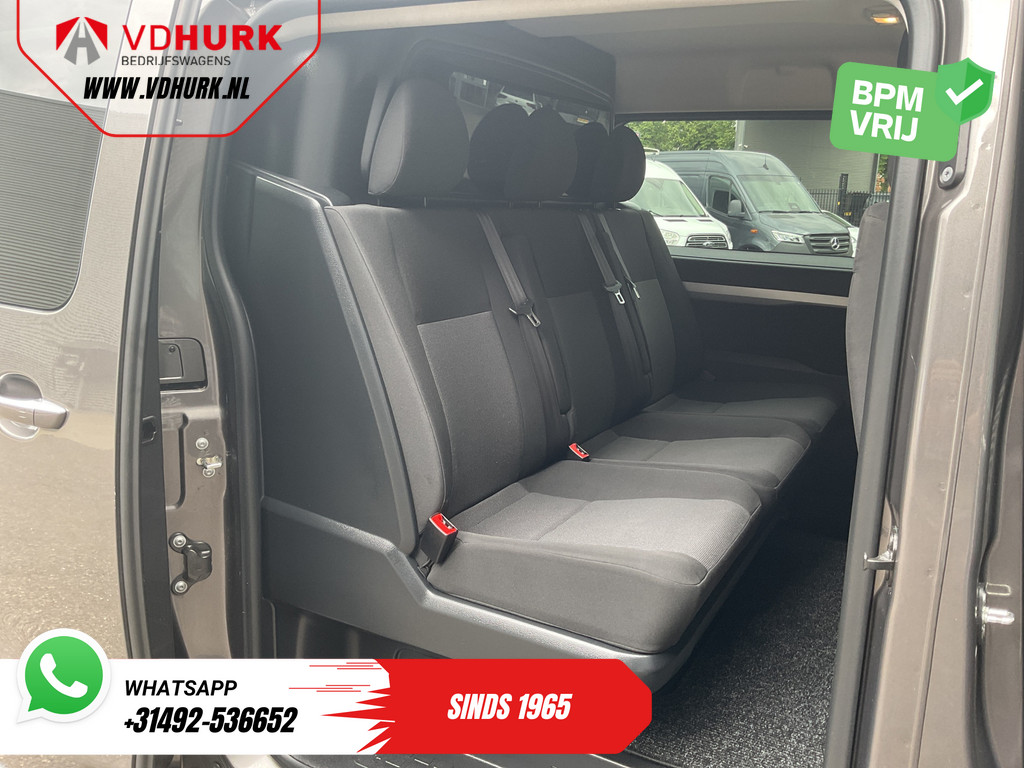 Fiat Scudo Bestelbus 2.0 MJ 145 pk DC Dubbel Cabine Adapt.Cruise/ 2x Schuifdeur/ Keyless/ Carplay/ Navi/ 6 Pers./ Climate/ Camera/ PDC 10