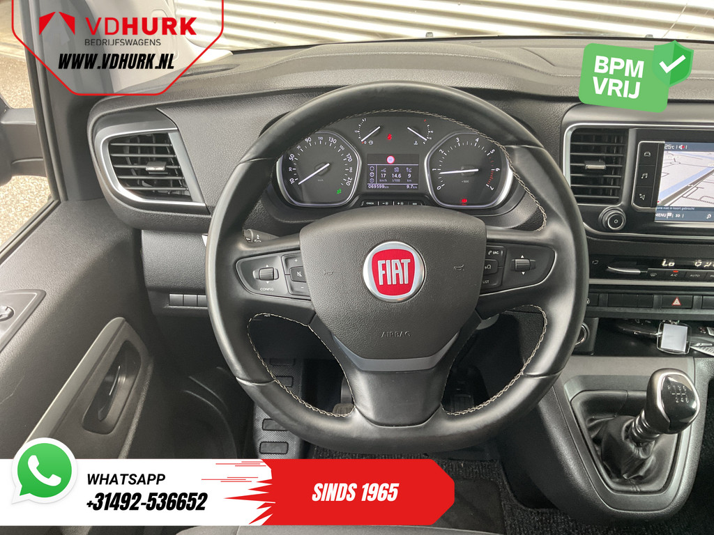 Fiat Scudo Bestelbus 2.0 MJ 145 pk DC Dubbel Cabine Adapt.Cruise/ 2x Schuifdeur/ Keyless/ Carplay/ Navi/ 6 Pers./ Climate/ Camera/ PDC 13