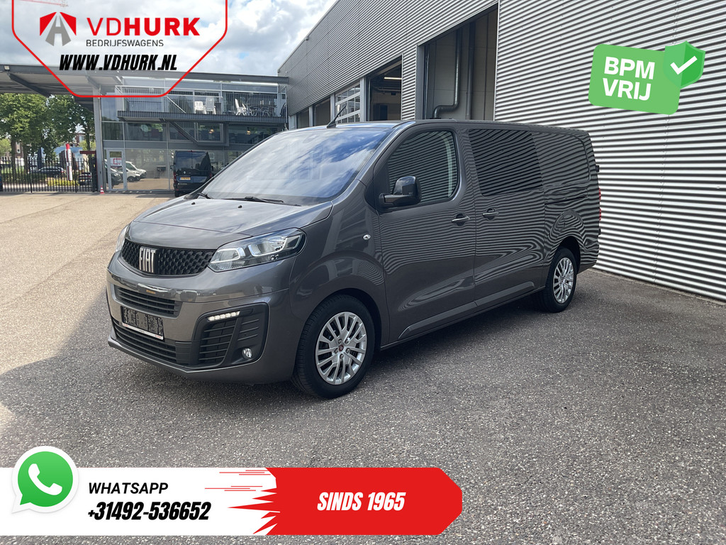 Fiat Scudo Bestelbus 2.0 MJ 145 pk DC Dubbel Cabine Adapt.Cruise/ 2x Schuifdeur/ Keyless/ Carplay/ Navi/ 6 Pers./ Climate/ Camera/ PDC 8
