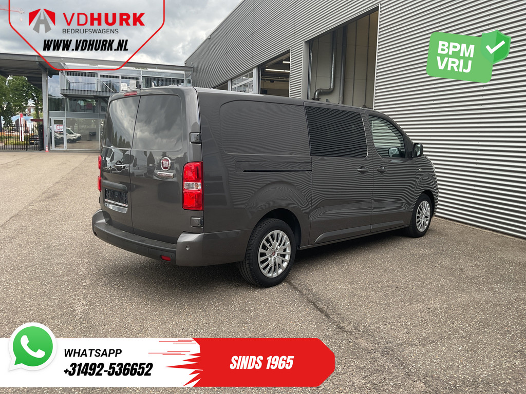 Fiat Scudo Bestelbus 2.0 MJ 145 pk DC Dubbel Cabine Adapt.Cruise/ 2x Schuifdeur/ Keyless/ Carplay/ Navi/ 6 Pers./ Climate/ Camera/ PDC 9