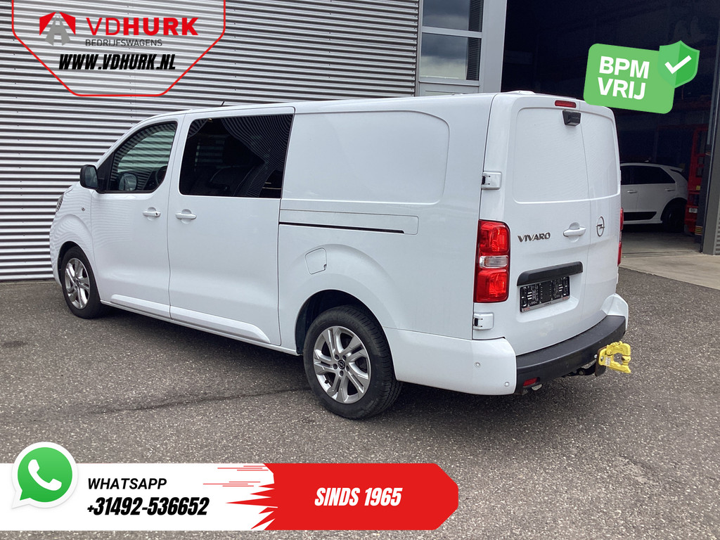 Opel Vivaro Bestelbus 2.0 145 pk Aut. DC Dubbel Cabine LED/ Adapt.Cruise/ 2x Schuifdeur/ Massage/ Stoelverw./ Keyless/ Leder/ Carplay/ Climate/ Camera 1