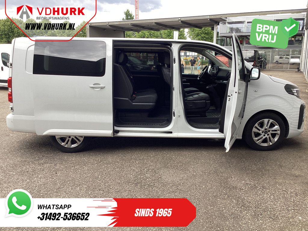 Opel Vivaro Bestelbus 2.0 145 pk Aut. DC Dubbel Cabine LED/ Adapt.Cruise/ 2x Schuifdeur/ Massage/ Stoelverw./ Keyless/ Leder/ Carplay/ Climate/ Camera 5