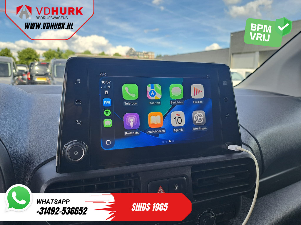 Toyota PROACE CITY Bestelbus 1.5 100 pk 3 Pers./ Carplay/ PDC/ Cruise/ Airco/ DAB 12