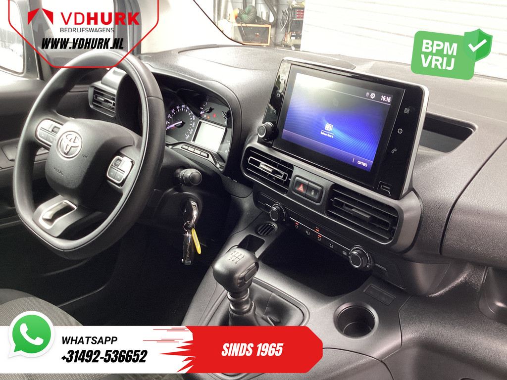 Toyota PROACE CITY Bestelbus 1.5 100 pk 3 Pers./ Carplay/ PDC/ Cruise/ Airco/ DAB 2