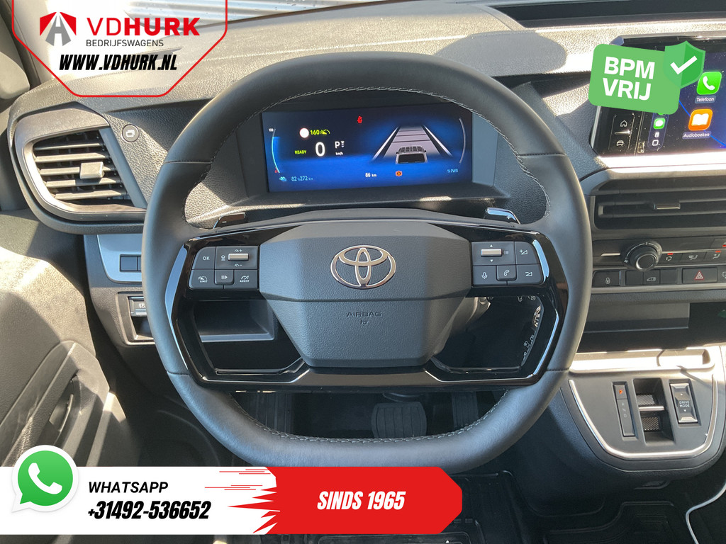 Toyota PROACE Electric Worker Bestelbus L3 75 kWh 350 km WLTP Adapt.Cruise/ Stuurverw./ Snellader/ Carplay/ Camera/ PDC/ Airco 13