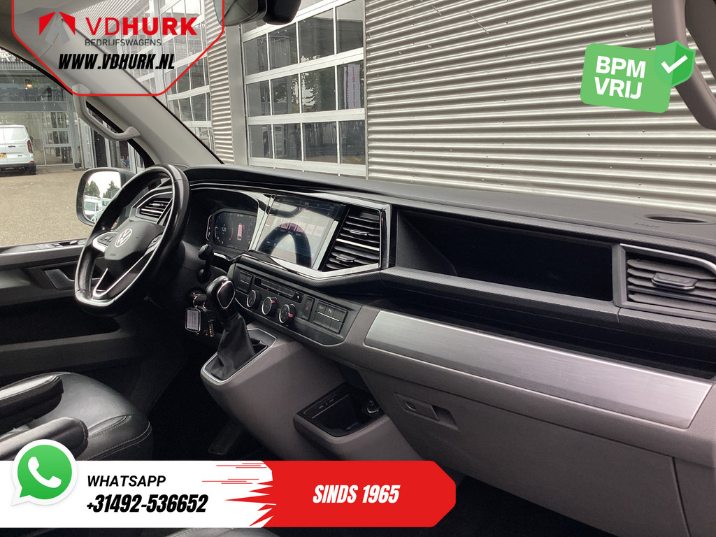 Volkswagen Transporter Bestelbus 2.0 TDI 150 pk DSG Aut. L2 Bulli Virtual Cockpit/ Leder/ Adapt.Cruise/ LED/ Navi/ Bear Lock/ Carplay/ Camera/ 18” LMV/ PDC/ Trek 10