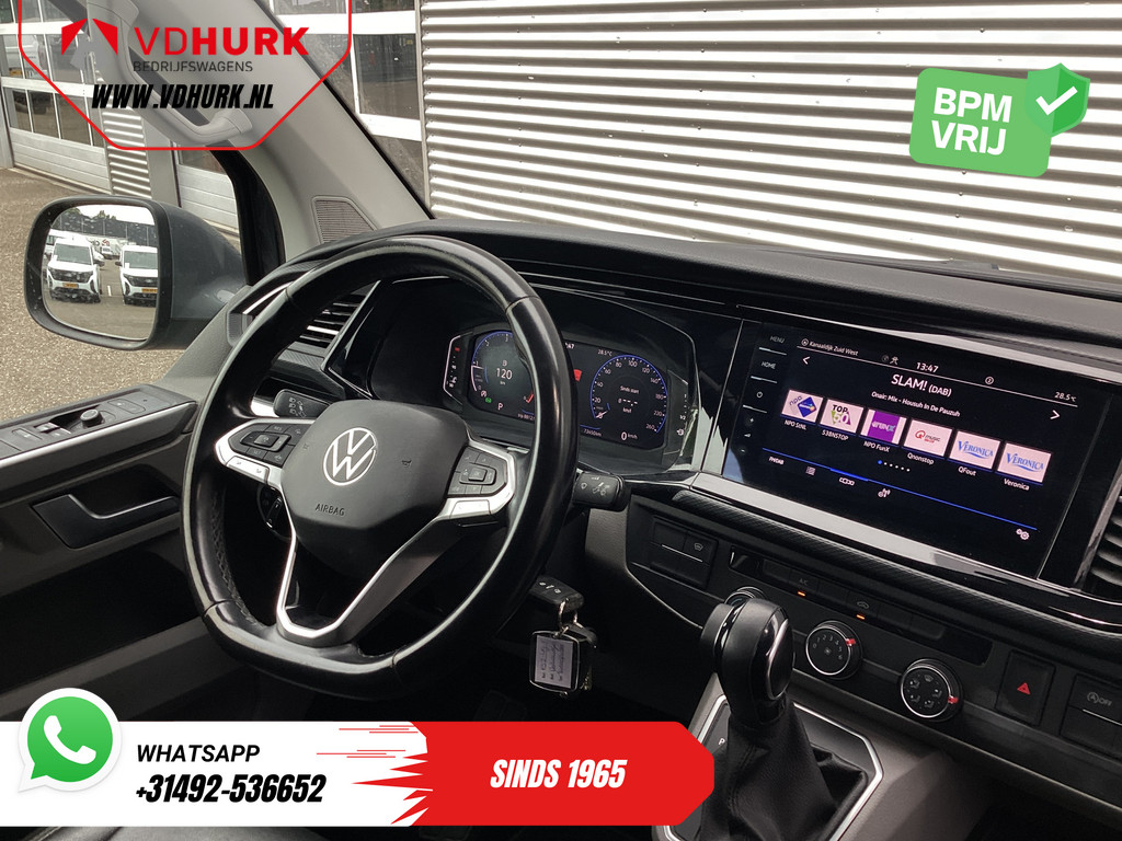 Volkswagen Transporter Bestelbus 2.0 TDI 150 pk DSG Aut. L2 Bulli Virtual Cockpit/ Leder/ Adapt.Cruise/ LED/ Navi/ Bear Lock/ Carplay/ Camera/ 18” LMV/ PDC/ Trek 2