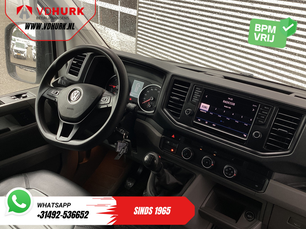 Volkswagen Crafter Bestelbus 2.0 TDI 175 pk L3H2 Gev.stoel/ 270Gr.deuren/ Flitsers/ Inrichting/ Carplay/ Cruise/ Camera/ PDC/ Airco 2