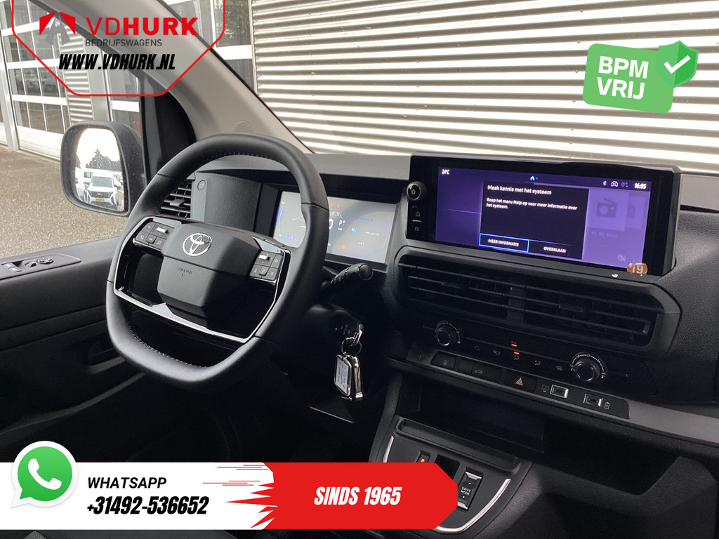 Toyota PROACE Electric Worker Bestelbus L3 75 kWh 350 km WLTP Adapt.Cruise/ Stuurverw./ Snellader/ Carplay/ Camera/ PDC/ Airco 2