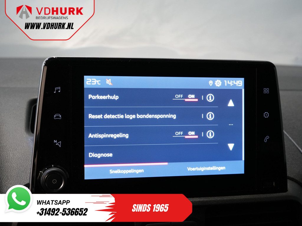 Citroën E-Berlingo Bestelbus (Fiat e-Dobló) L2 50 kWh 285 WLTP Carplay/ Snellader/ Camera/ Cruise/ 3 Pers./ Airco/ DAB 22