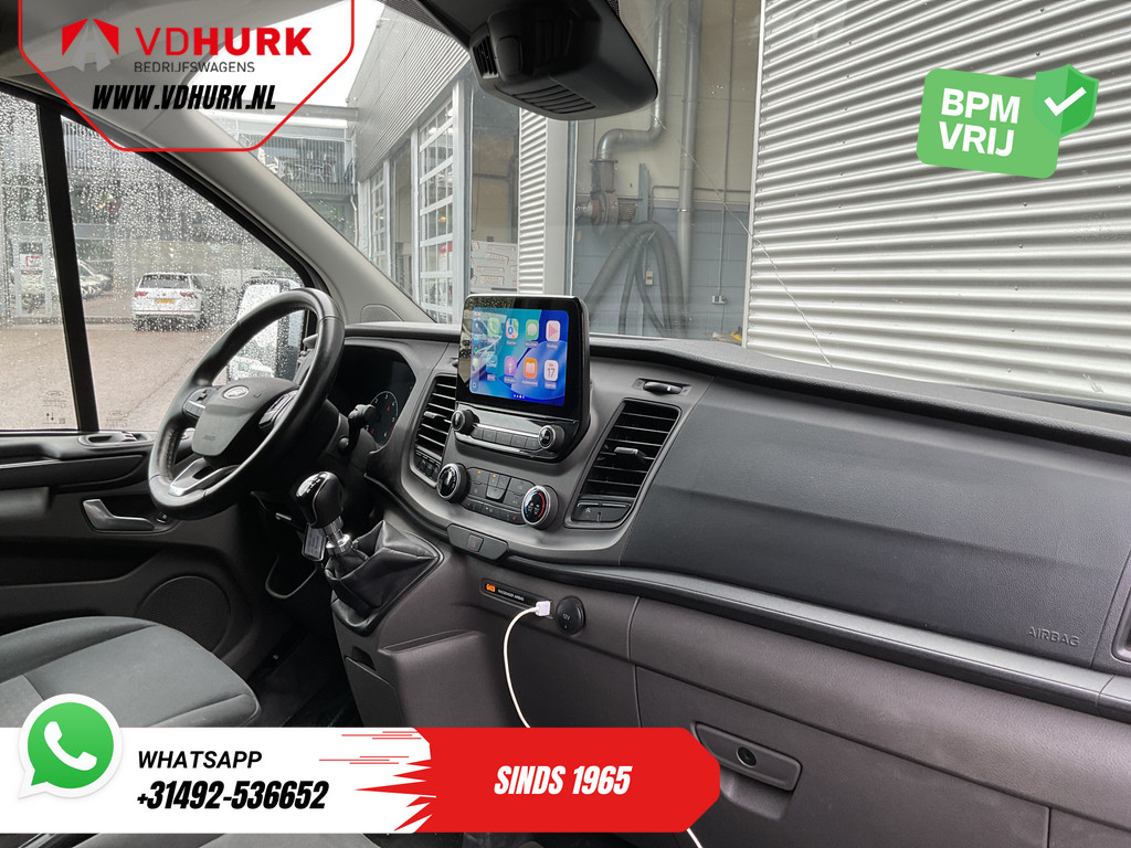 Ford Transit Custom Bestelbus 2.0 TDCI 130 pk L2 Trend Carplay/ 2.8T trekverm./ Camera/ PDC/ Cruise/ Trekhaak/ Airco 10