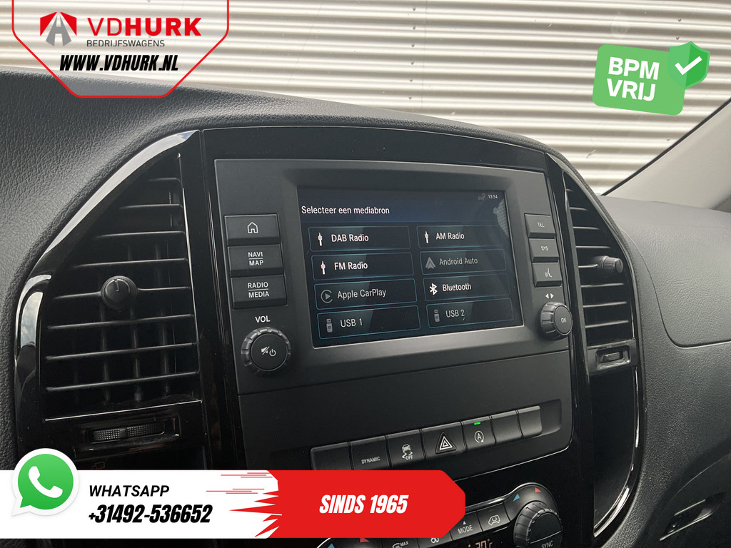 Mercedes-Benz Vito Bestelbus 119 CDI Aut. L2 LED/ Adapt.Cruise/ Stoelverw./ CarPlay/ Navi/ Camera/ Climate/ PDC/ LMV/ Trekhaak 16