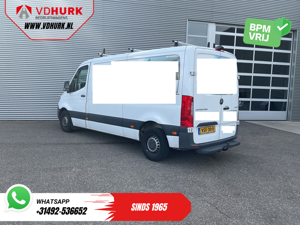 Mercedes-Benz Sprinter Bestelbus 214 CDI Aut. L2 EXPORT Adapt.Cruise/ Gev.stoel/ Standkachel/ 270Gr.deuren/ Stoelverw./ Carplay/ Navi/ Camera/ Trekhaak/ Airco 1