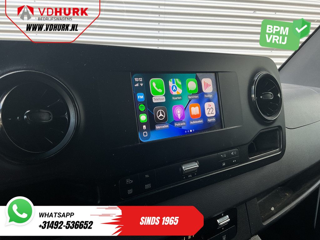 Mercedes-Benz Sprinter Bestelbus 214 CDI Aut. L2 EXPORT Adapt.Cruise/ Gev.stoel/ Standkachel/ 270Gr.deuren/ Stoelverw./ Carplay/ Navi/ Camera/ Trekhaak/ Airco 12