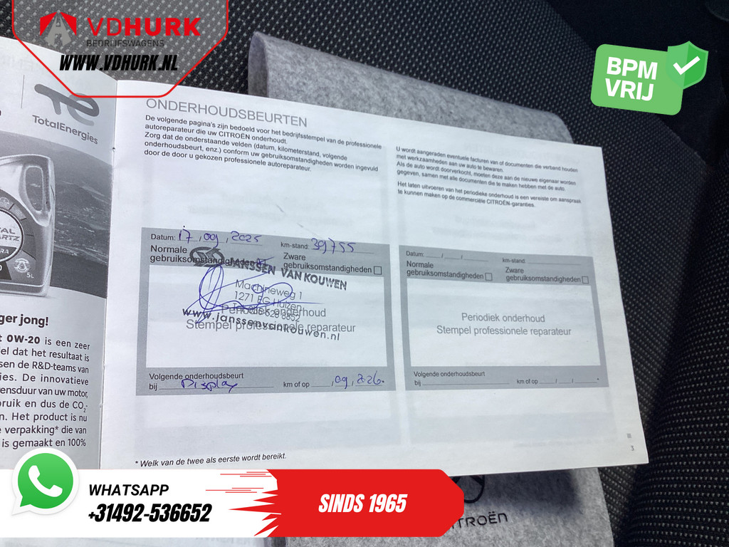 Citroën Berlingo Bestelbus 1.5 HDi 100 pk NL Auto/ Carplay/ Stoelverw./ Stuurverw./ Camera/ Cruise/ PDC/ Airco 11