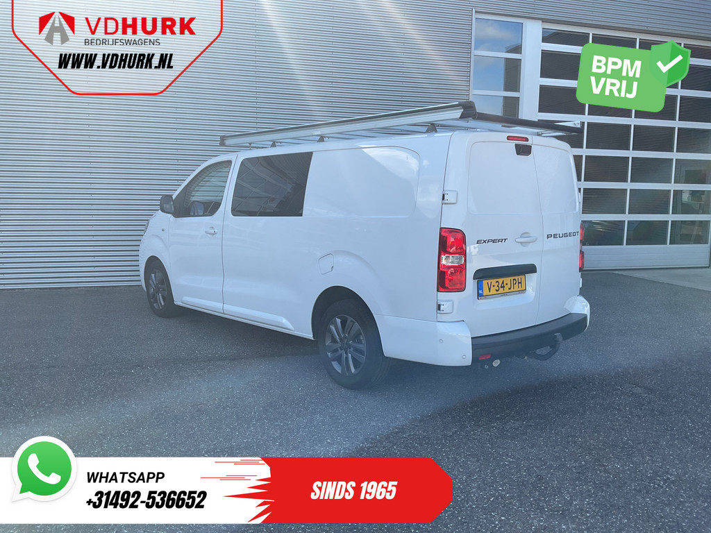 Peugeot Expert Bestelbus 2.0 HDi 180 pk Aut. DC Dubbel cabine LED/ Imperiaal/ Stuurverw./ Carplay/ Navi/ Camera/ Climate/ Afn.Trekhaak/ PDC/ LMV/ Cruise 1