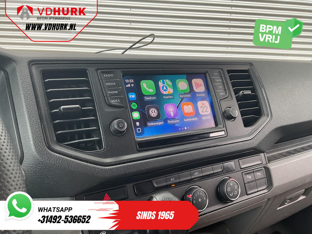 Volkswagen Crafter Bestelbus 35 2.0 TDI 140 pk DSG Aut. L3H2 Gev.stoel/ Alarm III/ Carplay/ Navi/ Camera/ PDC/ Cruise/ Trekhaak/ Airco 10