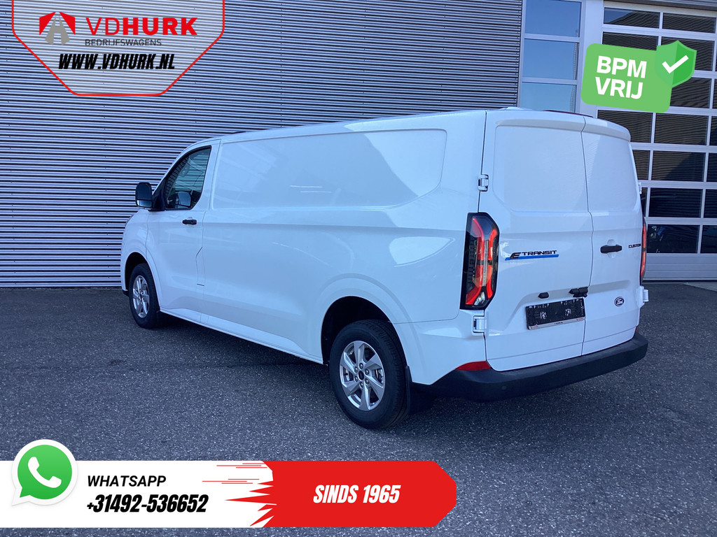 Ford E-Transit Custom Bestelbus L2 Trend 71 kWh 370 Km WLTP Garantie T/m 7-2031/ LED/ Standkachel/ Stoelverw./ Carplay/ Climate/ Camera/ PDC/ LMV/ Cruise 1