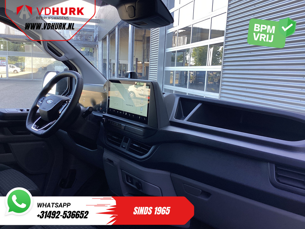 Ford E-Transit Custom Bestelbus L2 Trend 71 kWh 370 Km WLTP Garantie T/m 7-2031/ LED/ Standkachel/ Stoelverw./ Carplay/ Climate/ Camera/ PDC/ LMV/ Cruise 10