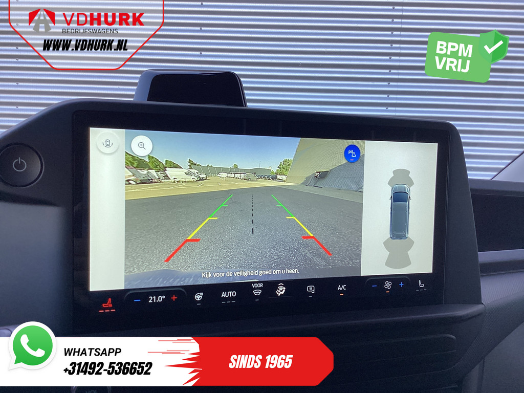 Ford E-Transit Custom Bestelbus L2 Trend 71 kWh 370 Km WLTP Garantie T/m 7-2031/ LED/ Standkachel/ Stoelverw./ Carplay/ Climate/ Camera/ PDC/ LMV/ Cruise 15