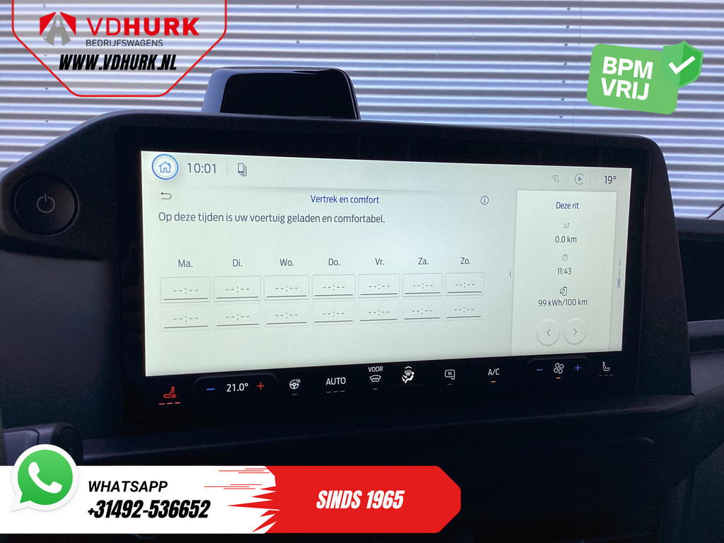 Ford E-Transit Custom Bestelbus L2 Trend 71 kWh 370 Km WLTP Garantie T/m 7-2031/ LED/ Standkachel/ Stoelverw./ Carplay/ Climate/ Camera/ PDC/ LMV/ Cruise 16