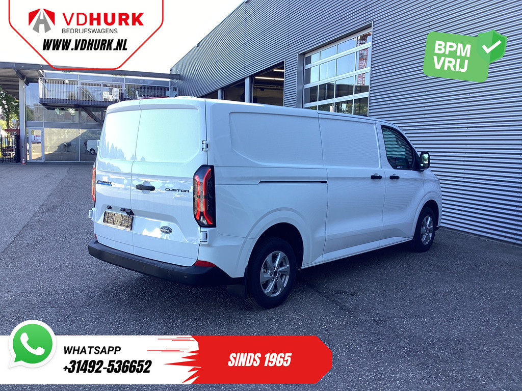 Ford E-Transit Custom Bestelbus L2 Trend 71 kWh 370 Km WLTP Garantie T/m 7-2031/ LED/ Standkachel/ Stoelverw./ Carplay/ Climate/ Camera/ PDC/ LMV/ Cruise 9
