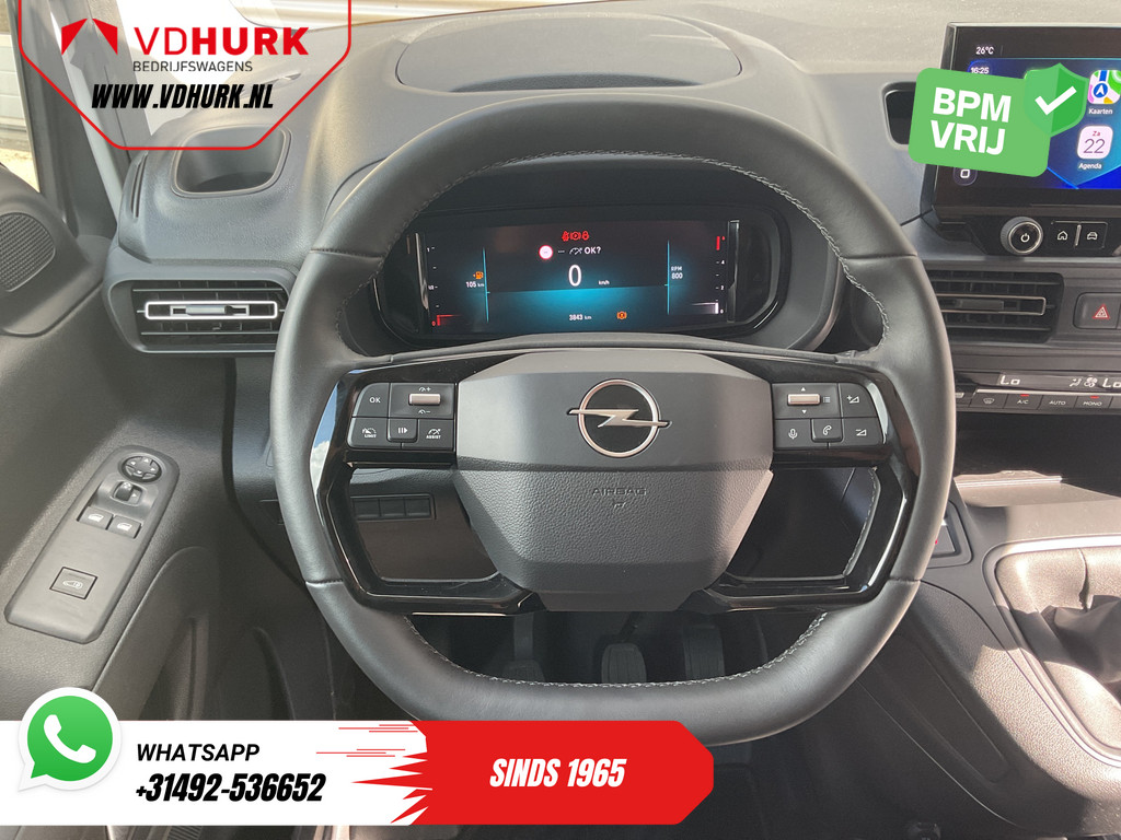 Opel Combo Bestelbus 1.5 HDi 100 pk L2 LED/ 3pers./ Stoelverw./ Stuurverw/ Carplay/ Navi/ Climate/ PDC/ Cruise 12