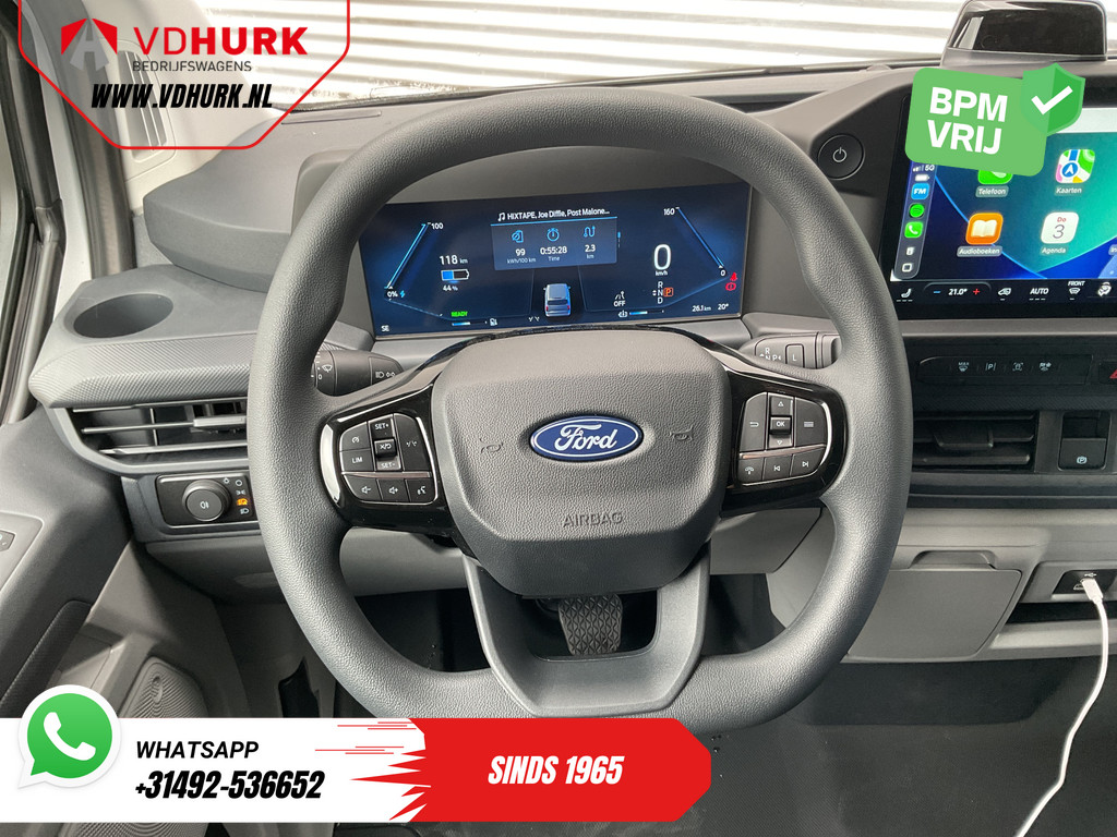 Ford E-Transit Custom Bestelbus 340 L2 Trend 71 kWh 380 km WLTP LED/ Standkachel/ Stoelverw./ Carplay/ Camera/ PDC/ Climate/ Cruise/ Trekhaak 12