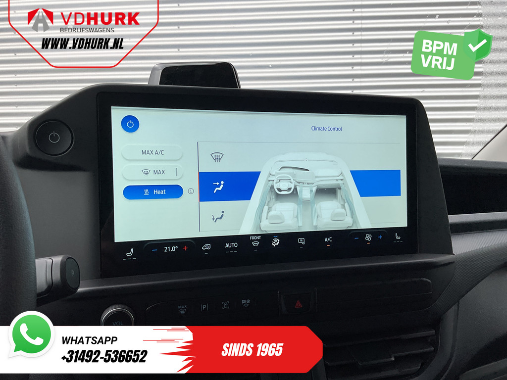 Ford E-Transit Custom Bestelbus 340 L2 Trend 71 kWh 380 km WLTP LED/ Standkachel/ Stoelverw./ Carplay/ Camera/ PDC/ Climate/ Cruise/ Trekhaak 14