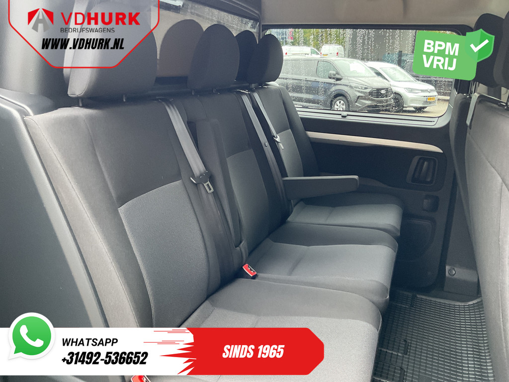 Fiat Scudo Bestelbus 2.0 MJ 180 pk Aut. DC Dubbel Cabine Xenon/ 2x Schuifdeur/ Carplay/ Keyless/ Navi/ Climate/ Camera/ Cruise/ 17’LMV/ PDC 13