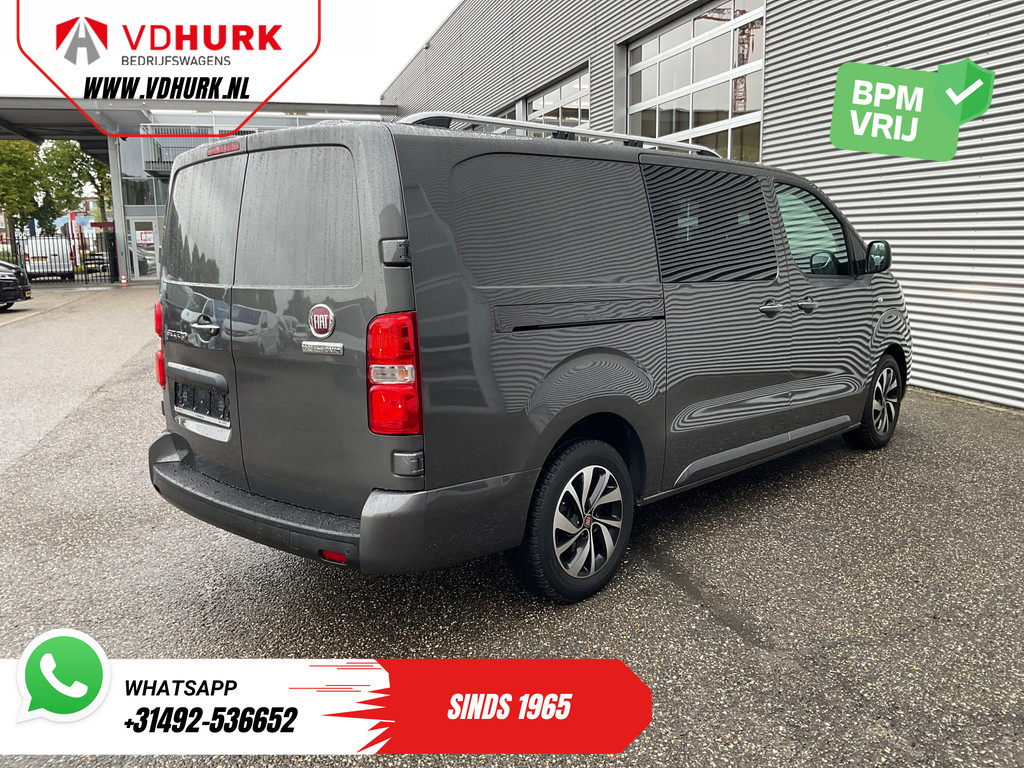 Fiat Scudo Bestelbus 2.0 MJ 180 pk Aut. DC Dubbel Cabine Xenon/ 2x Schuifdeur/ Carplay/ Keyless/ Navi/ Climate/ Camera/ Cruise/ 17’LMV/ PDC 9