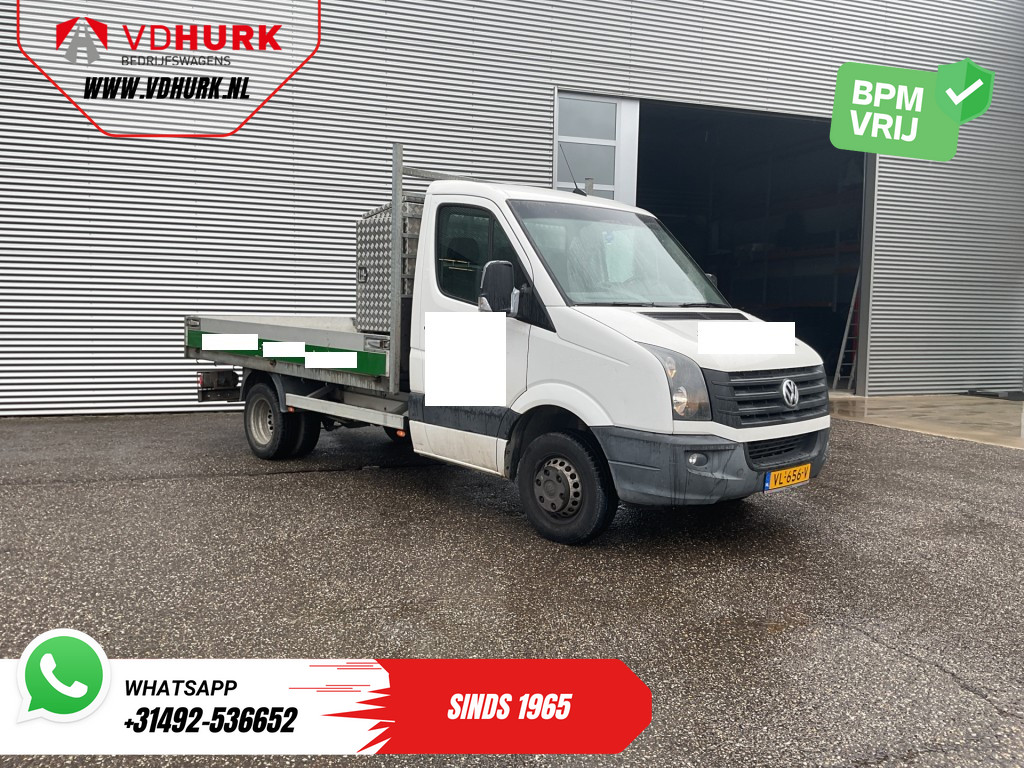 Volkswagen Crafter Kipper 35 2.0 TDI Open laadbak/ Kipper/ Tacho/ Dubbel lucht/ 3.5t Trekverm./ Gev.stoel/ Cruise/ Airco/ 350x200x40/ Pick Up 0