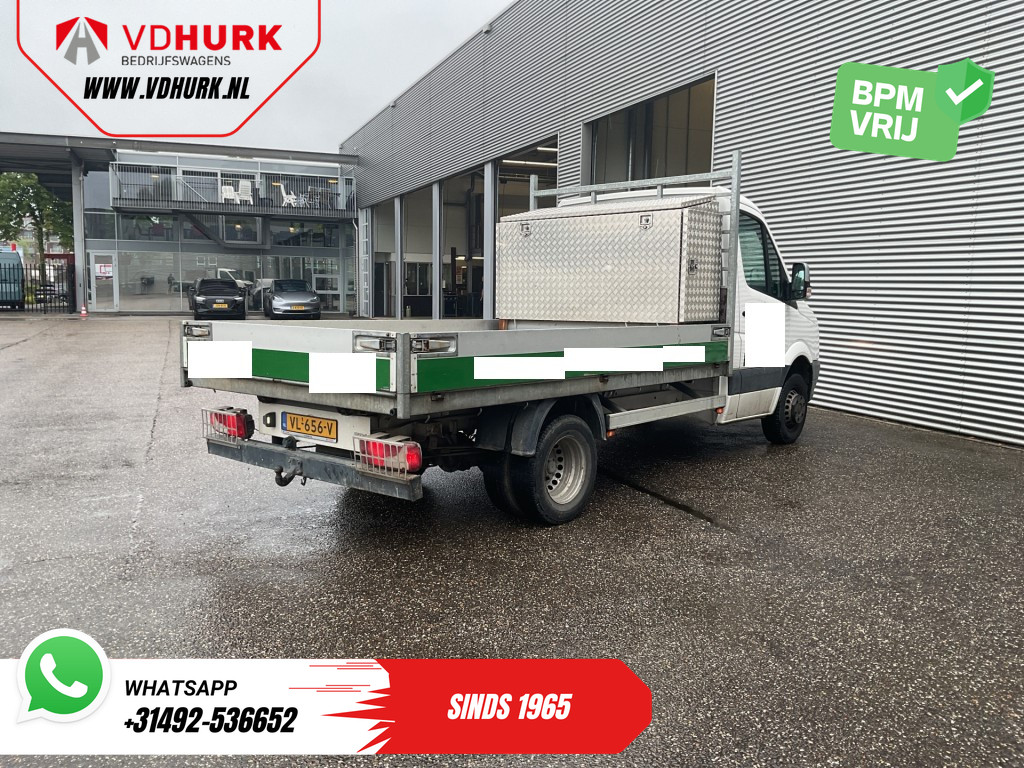Volkswagen Crafter Kipper 35 2.0 TDI Open laadbak/ Kipper/ Tacho/ Dubbel lucht/ 3.5t Trekverm./ Gev.stoel/ Cruise/ Airco/ 350x200x40/ Pick Up 18
