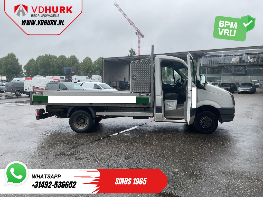 Volkswagen Crafter Kipper 35 2.0 TDI Open laadbak/ Kipper/ Tacho/ Dubbel lucht/ 3.5t Trekverm./ Gev.stoel/ Cruise/ Airco/ 350x200x40/ Pick Up 5