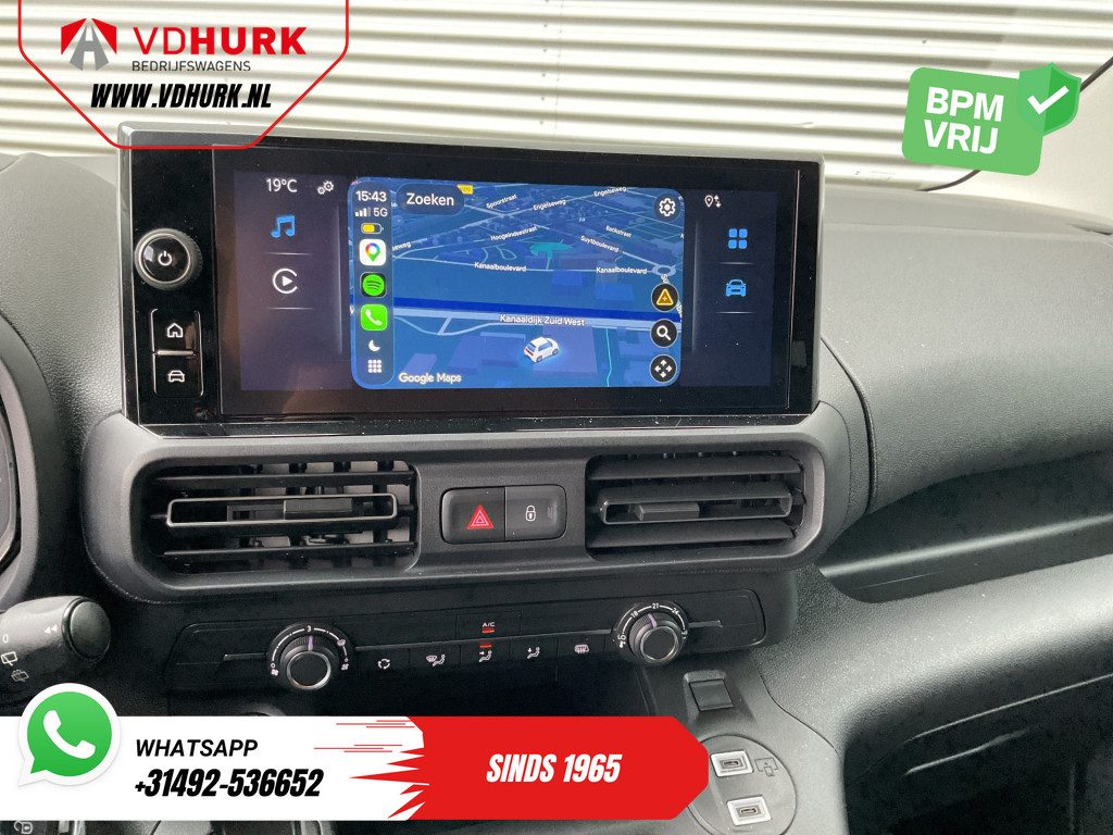 Toyota PROACE CITY Electric Bestelbus L2 50 kWh 340km WLTP Snellader/ LED/ 3Pers./ Carplay/ Airco/ Camera/ Cruise/ PDC 13