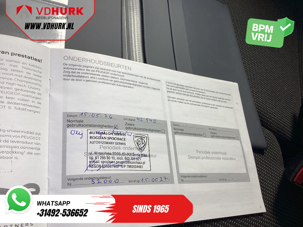 Peugeot Partner Bestelbus 1.5 HDI 100 pk Dealer Onderhouden/ 3Pers./ Carplay/ Cruise/ Airco/ Camera/ PDC 14