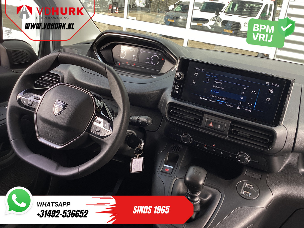 Peugeot Partner Bestelbus 1.5 HDI 100 pk Dealer Onderhouden/ 3Pers./ Carplay/ Cruise/ Airco/ Camera/ PDC 2