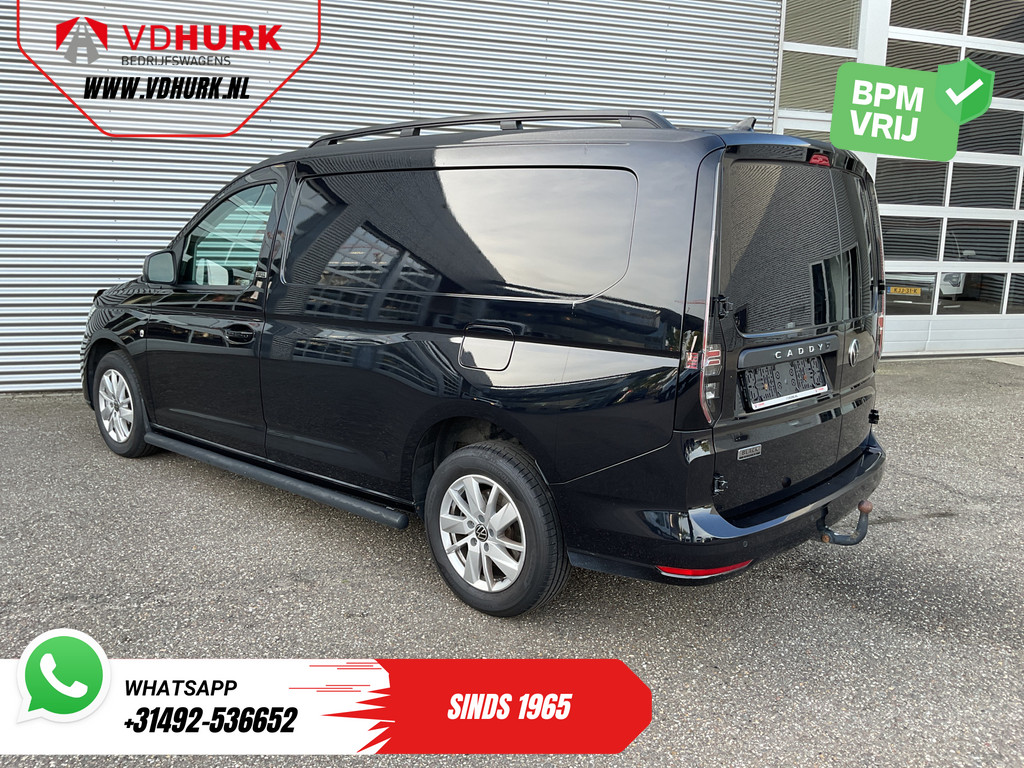 Volkswagen Caddy Cargo Maxi Bestelbus 2.0 TDI 125 pk DSG Aut. Black Edition LED/ Adapt.Cruise/ Leder/ Standkachel/ Carplay/ Stoelverw./ Virtual Cockpit/ Navi/ Airco/  1