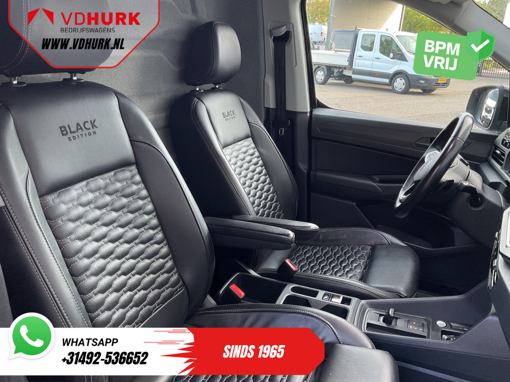 Volkswagen Caddy Cargo Maxi Bestelbus 2.0 TDI 125 pk DSG Aut. Black Edition LED/ Adapt.Cruise/ Leder/ Standkachel/ Carplay/ Stoelverw./ Virtual Cockpit/ Navi/ Airco/  10