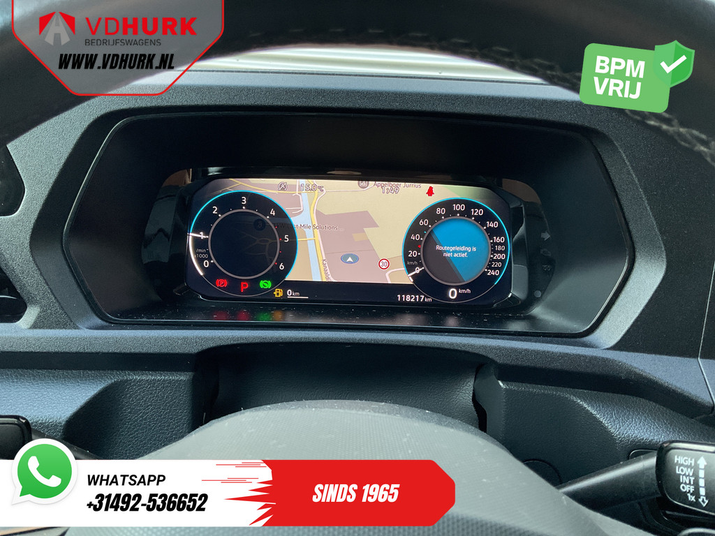 Volkswagen Caddy Cargo Maxi Bestelbus 2.0 TDI 125 pk DSG Aut. Black Edition LED/ Adapt.Cruise/ Leder/ Standkachel/ Carplay/ Stoelverw./ Virtual Cockpit/ Navi/ Airco/  12