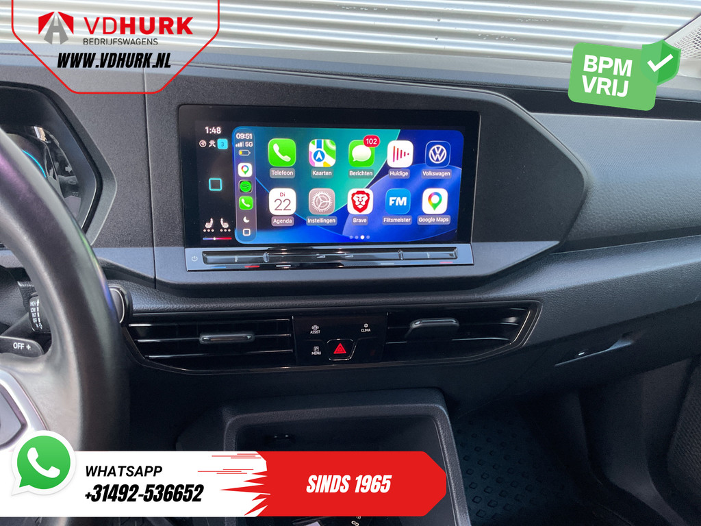 Volkswagen Caddy Cargo Maxi Bestelbus 2.0 TDI 125 pk DSG Aut. Black Edition LED/ Adapt.Cruise/ Leder/ Standkachel/ Carplay/ Stoelverw./ Virtual Cockpit/ Navi/ Airco/  14