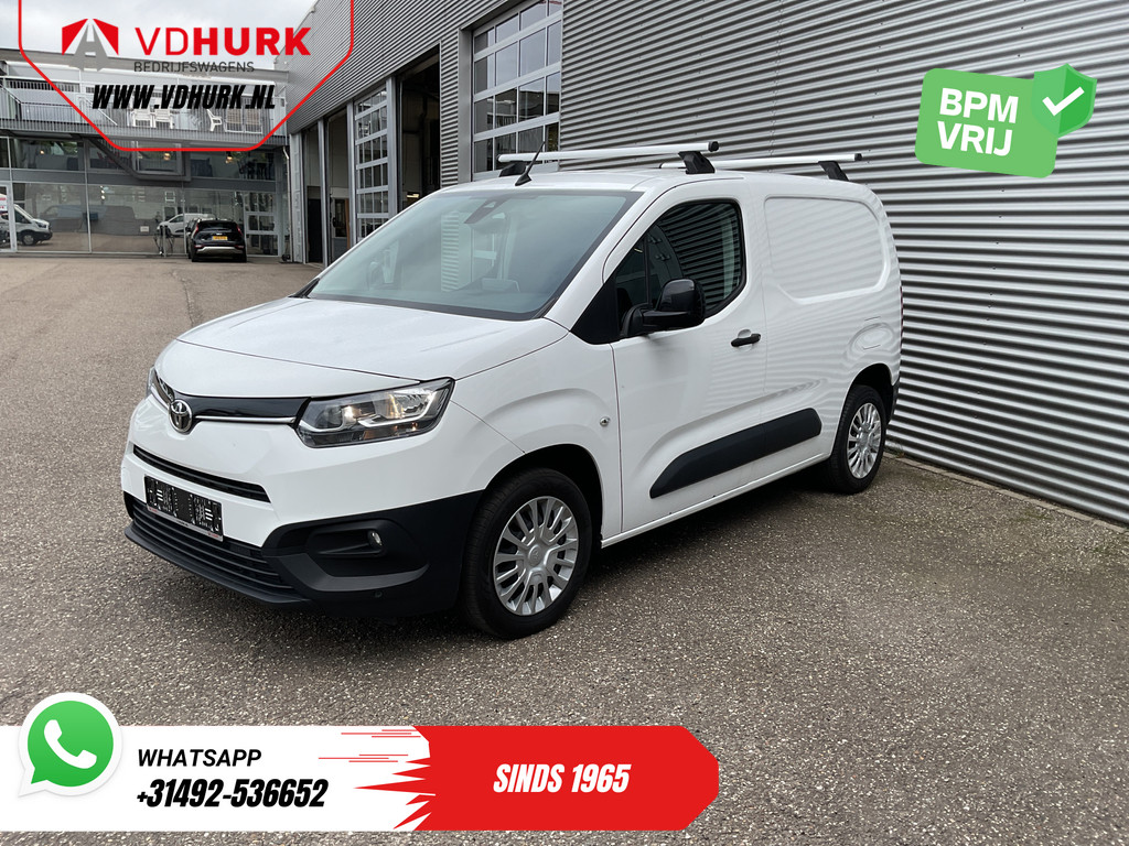 Toyota PROACE CITY Bestelbus 1.5 130 pk Aut. Carplay/ 3Pers./ Standkachel/ Airco/ Camera/ Cruise/ Dakdragers/ PDC/ Trekhaak 7
