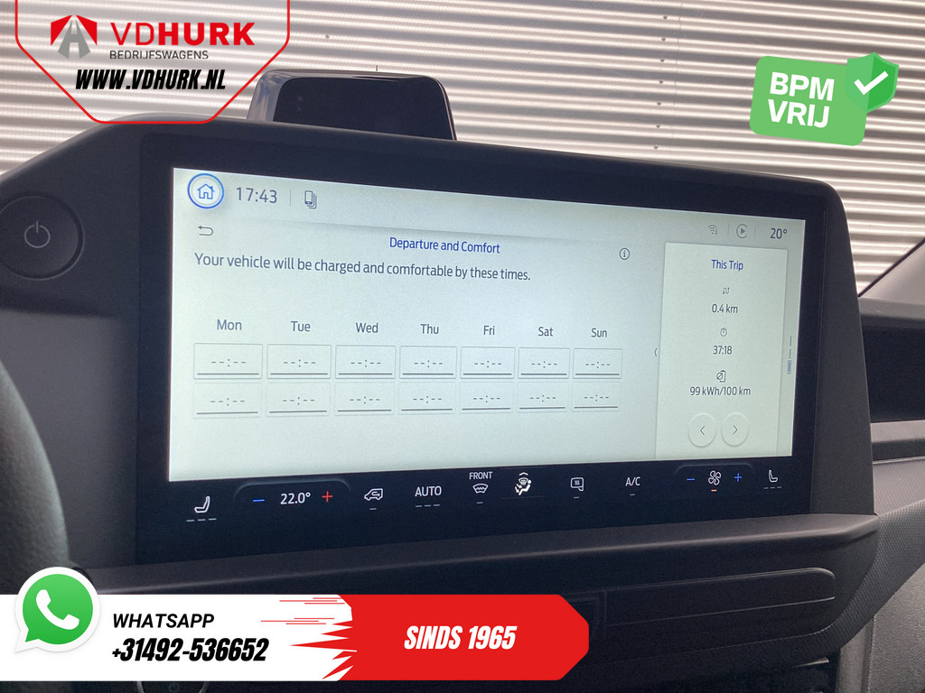 Ford E-Transit Custom Bestelbus L2 Trend 71 kWh 370 km WLTP LED/ 2.3t Trekverm./ Standkachel/ Stoelverw./ Carplay/ Camera/ PDC/ Climate/ Trekhaak 16