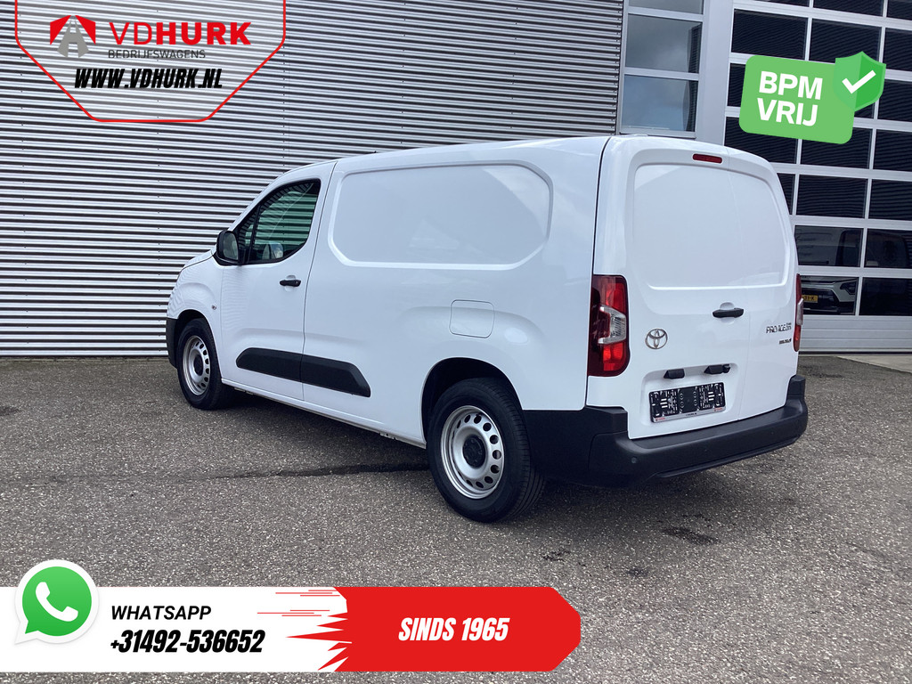 Toyota e-Proace City Bestelbus 50 kWh 320 km WLTP L2 3Pers./ LED/ Standkachel/ Stoelverw./ Stuurverw./ Carplay/ Camera/ PDC/ Cruise/ Airco 1