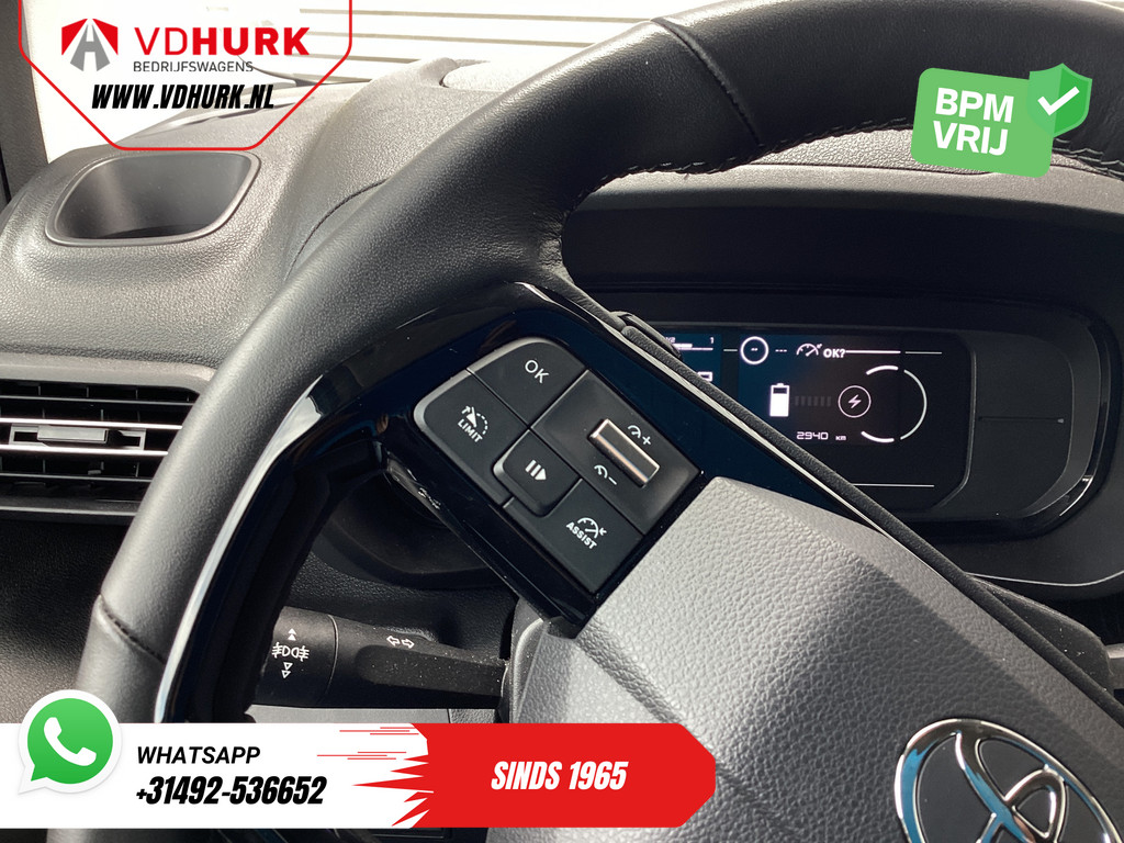Toyota e-Proace City Bestelbus 50 kWh 320 km WLTP L2 3Pers./ LED/ Standkachel/ Stoelverw./ Stuurverw./ Carplay/ Camera/ PDC/ Cruise/ Airco 16